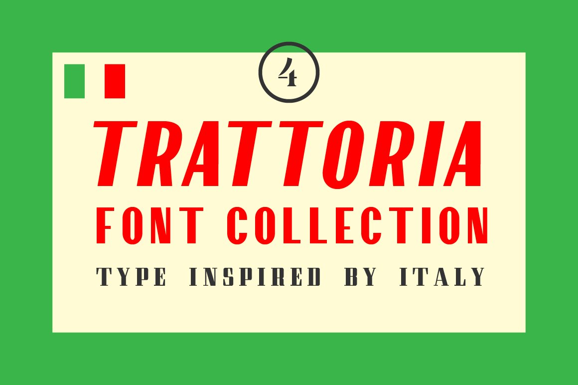 Trattoria Font Collection cover image.