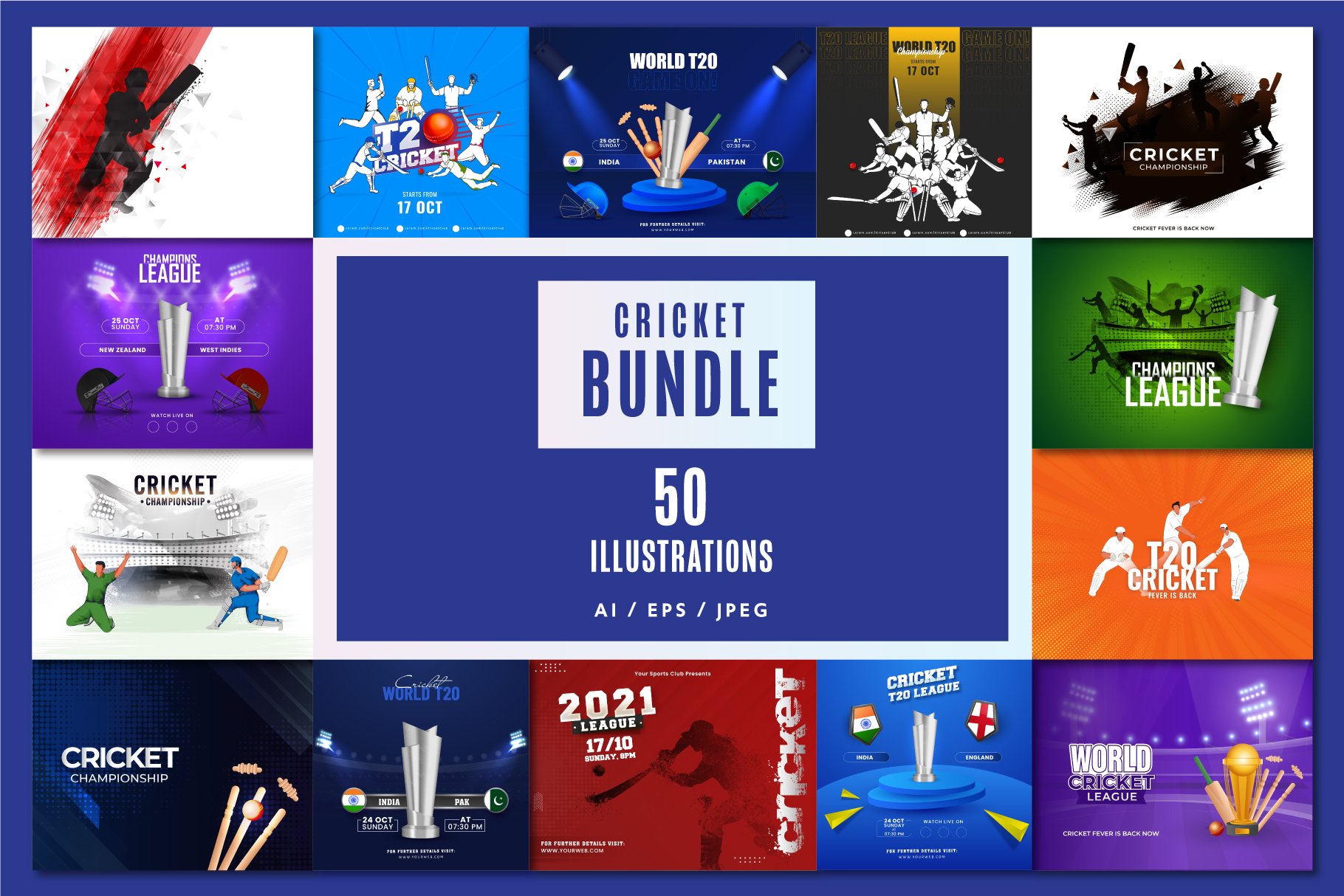 Cricket 2021 Bundle Vol-1 cover image.