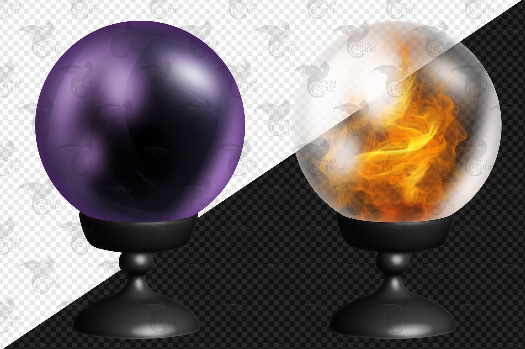 Crystal Ball Clipart preview image.