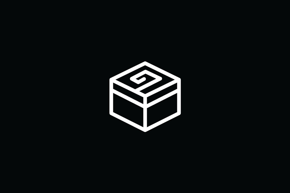 cube rose box logo template 03 943