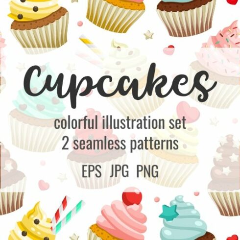 Cupcakes set & patterns cover image.