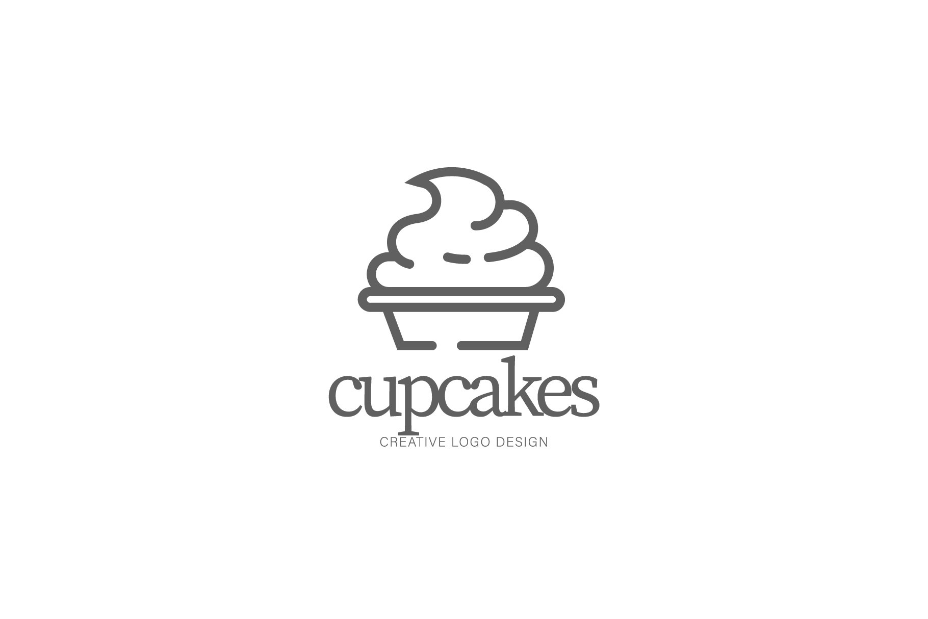 Cupcake logo Royalty Free Vector Image - VectorStock