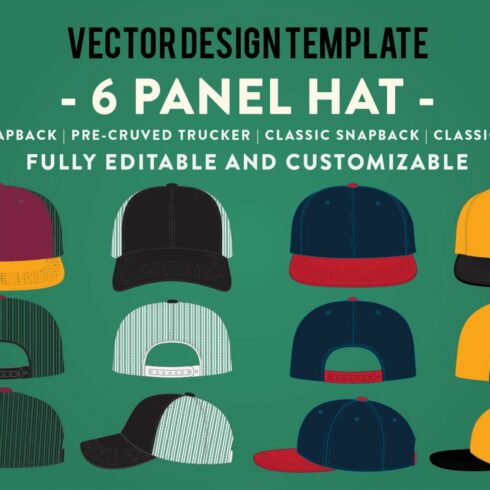 Hat Template - 6 Panel Hat cover image.