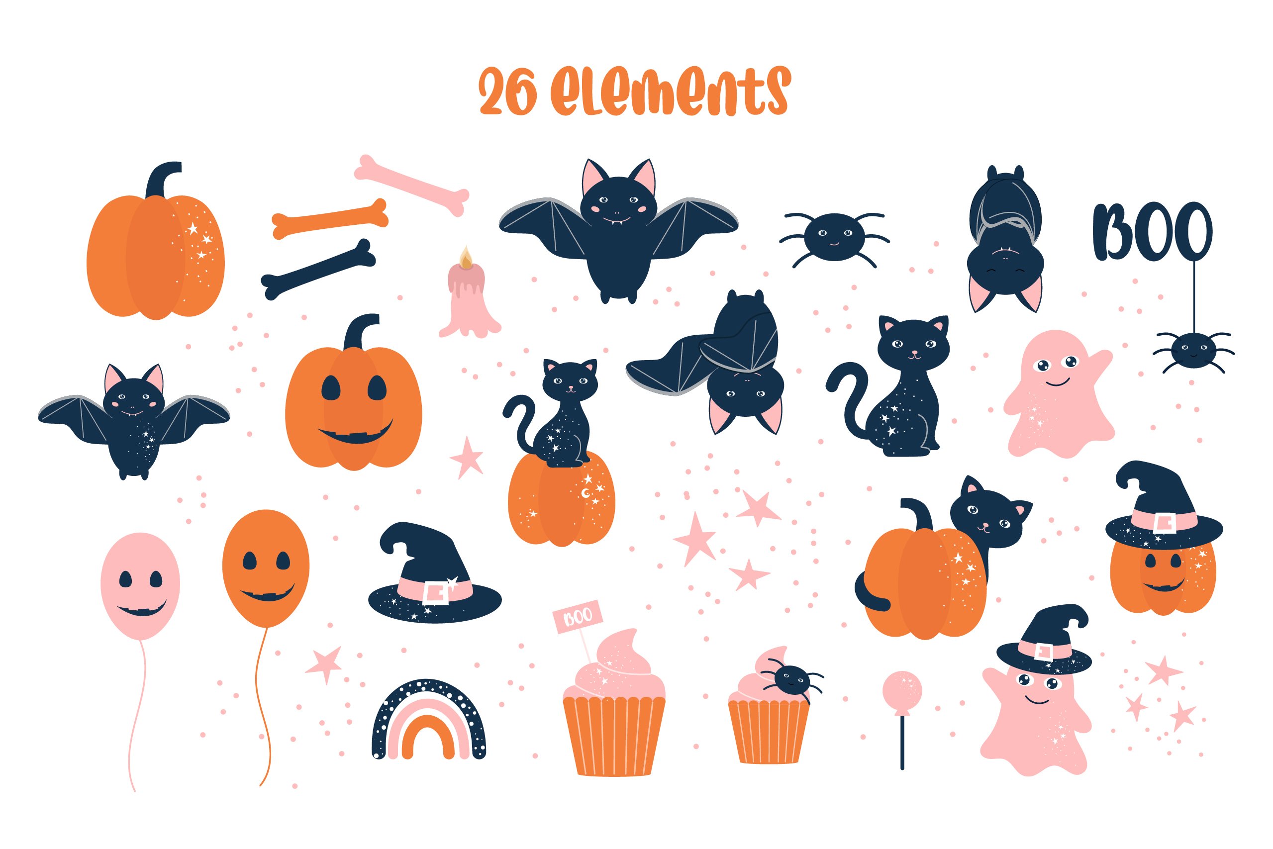 cute halloween elements 753