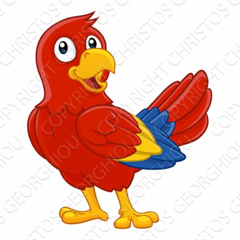 Parrot Red Macaw Bird Cartoon cover image.