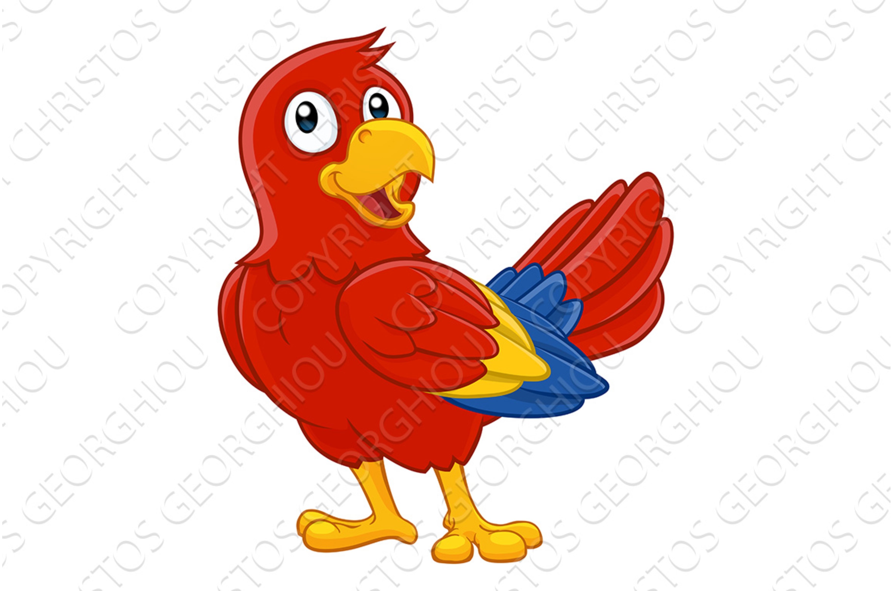 Parrot Red Macaw Bird Cartoon cover image.