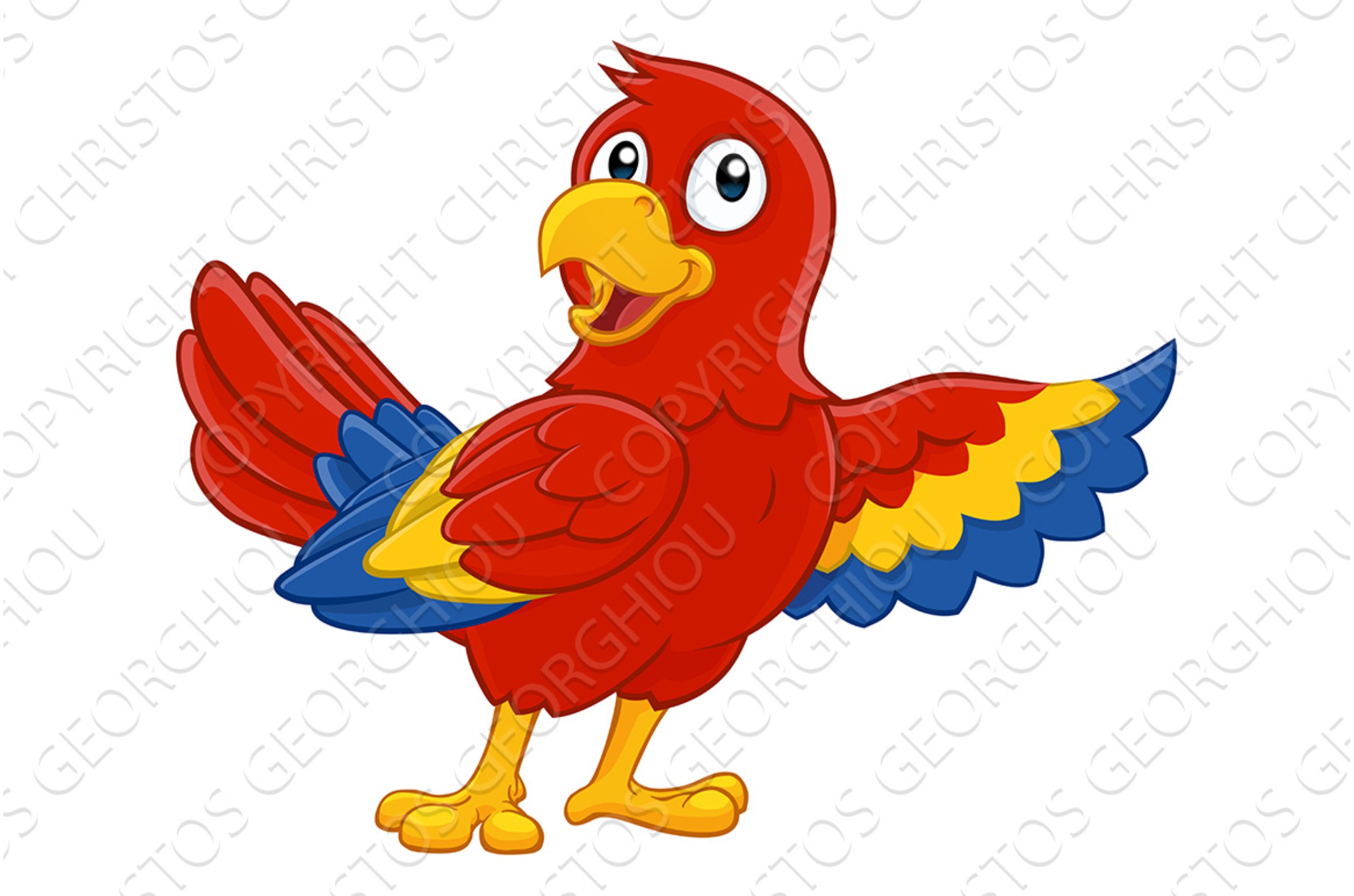 Parrot Red Macaw Bird Cartoon cover image.