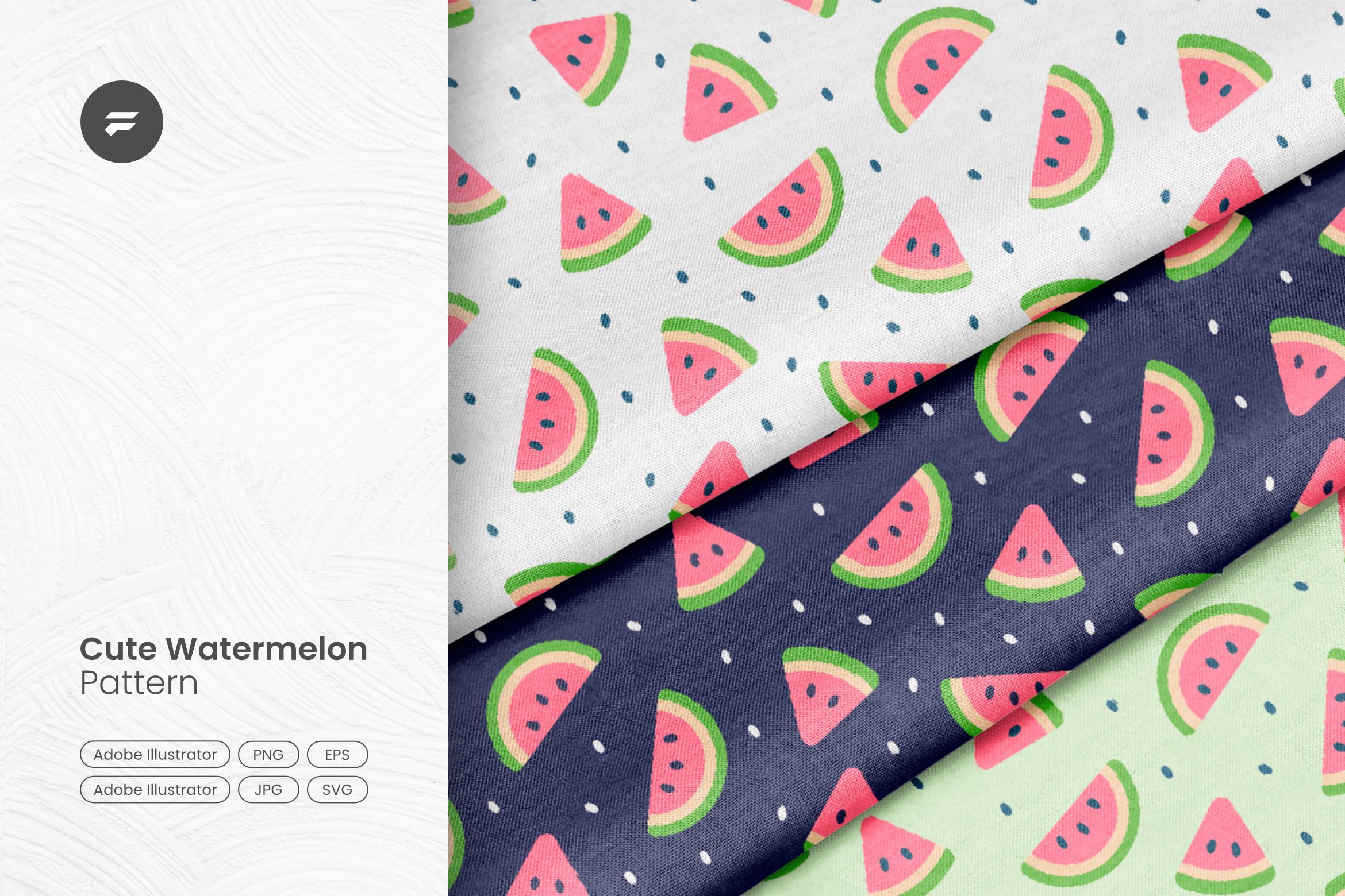 Cute Watermelon Pattern cover image.