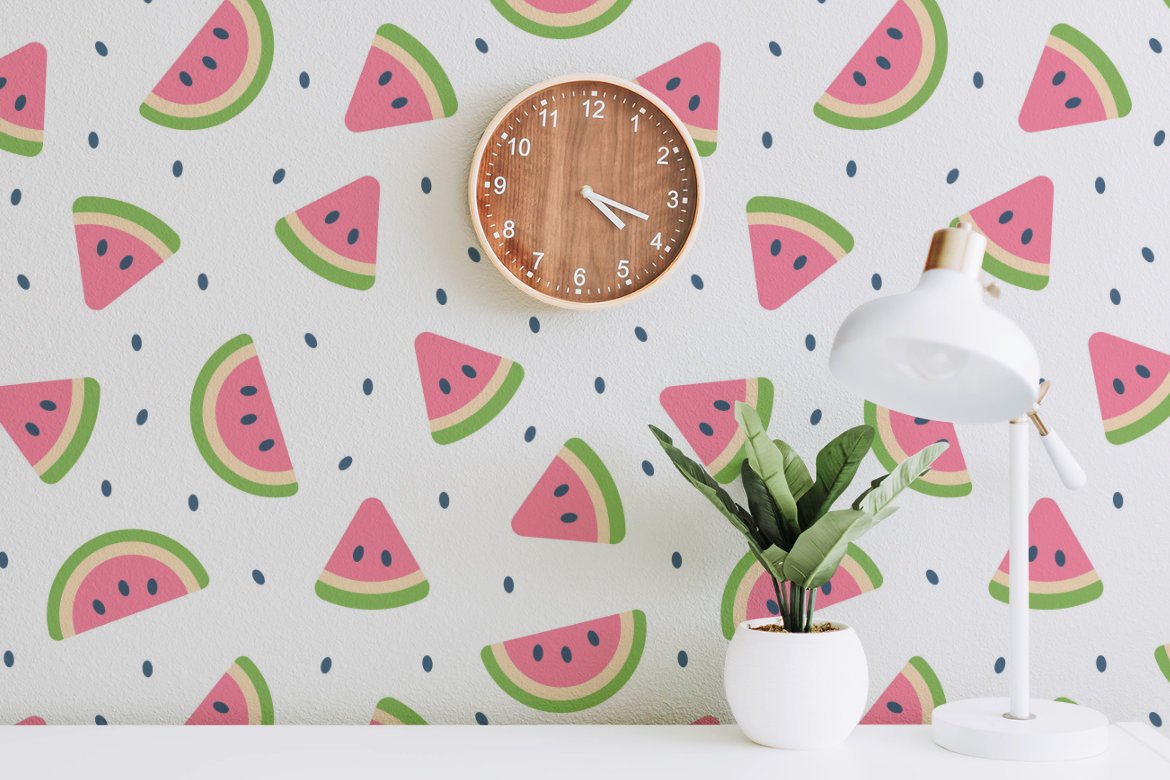 Cute Watermelon Pattern preview image.