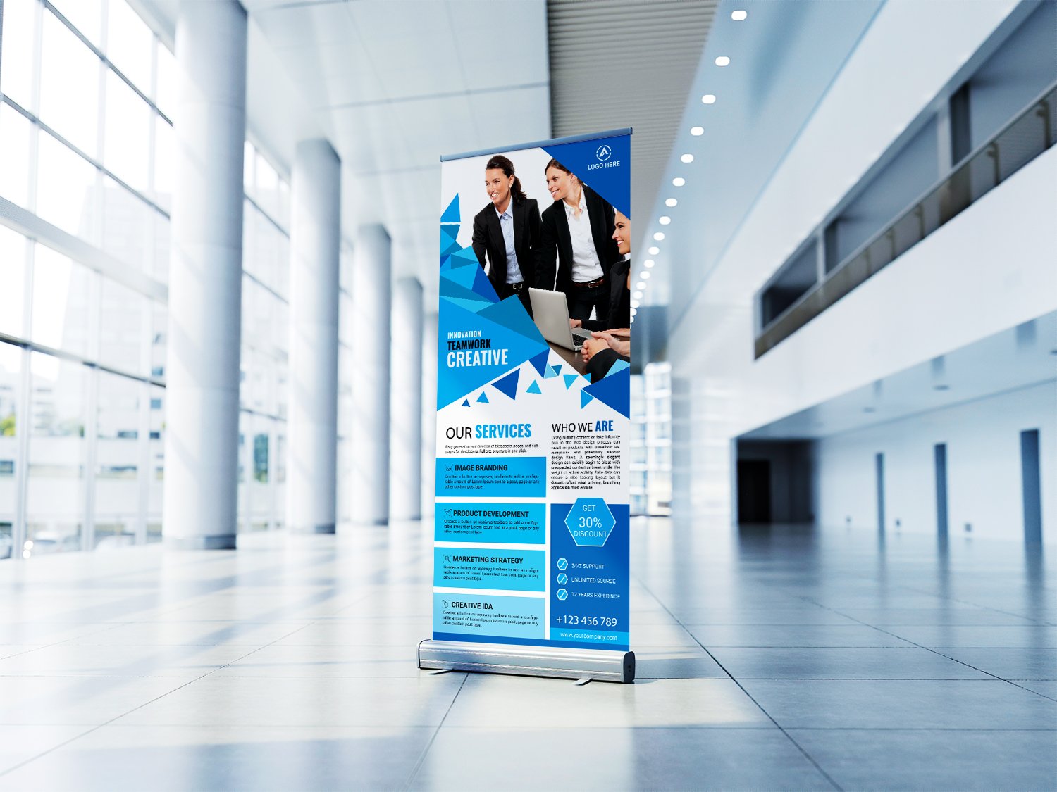 Corporate Roll up Banner preview image.