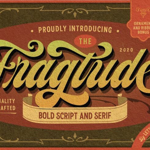 Fragtude - Vintage Display Typeface cover image.
