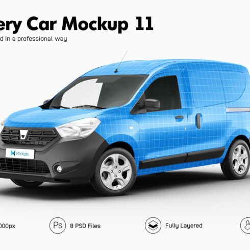 Delivery Car Mockup 11 cover image.