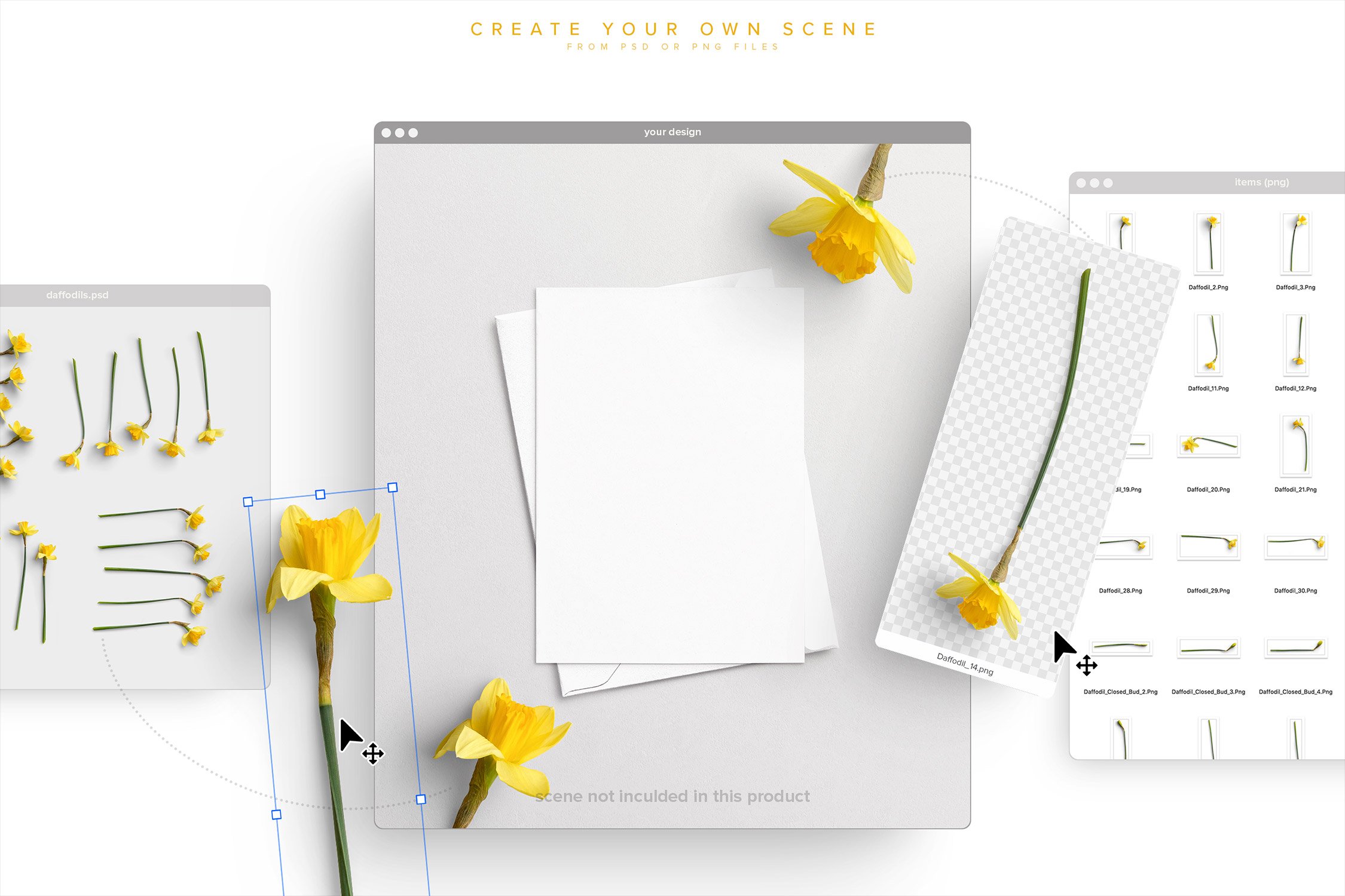 Daffodils Custom Scene Creator preview image.