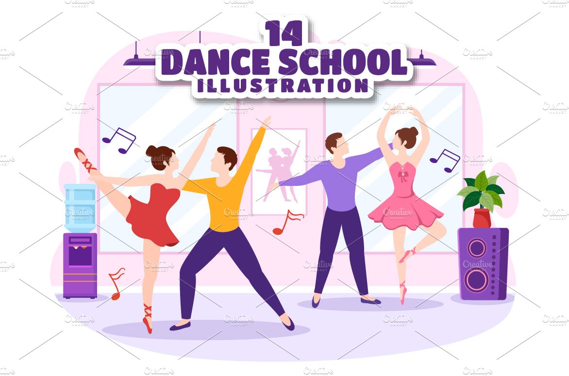 14 Dance School Illustration cover image.