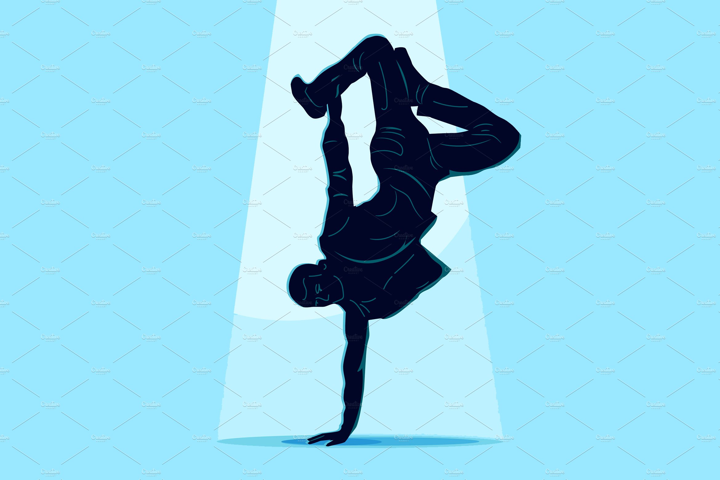 Male Dancer Silhouette cover image.