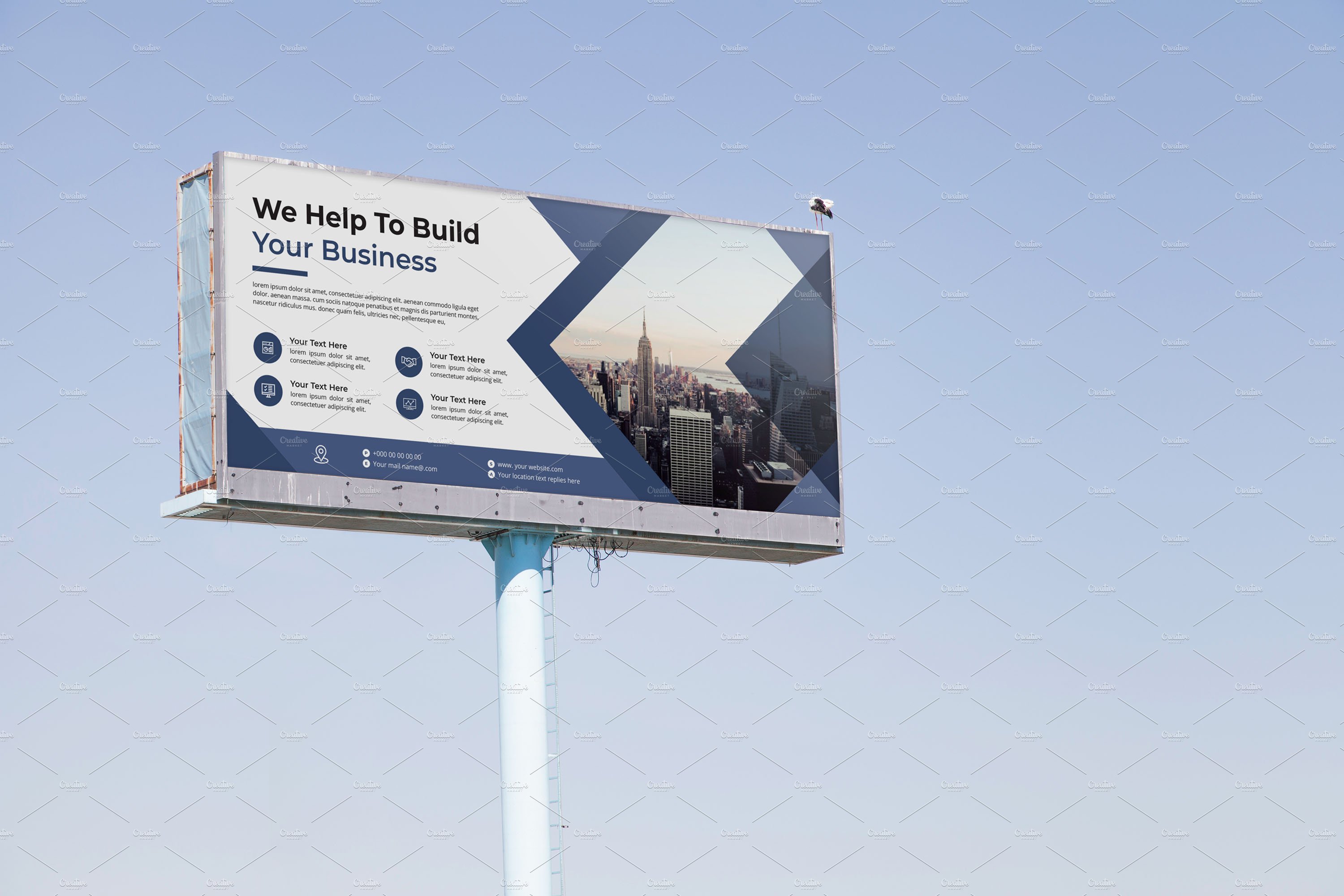 Modern Business Billboard Design preview image.