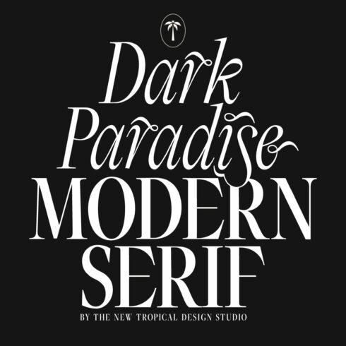 Dark Paradise - Modern Serif Font cover image.