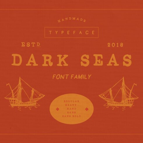 Dark Seas Font Family cover image.