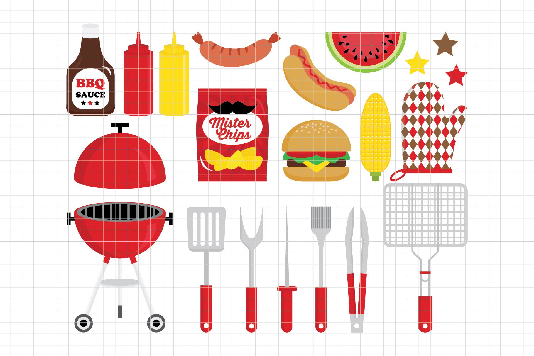 Barbeque Party Clipart (DC39) cover image.