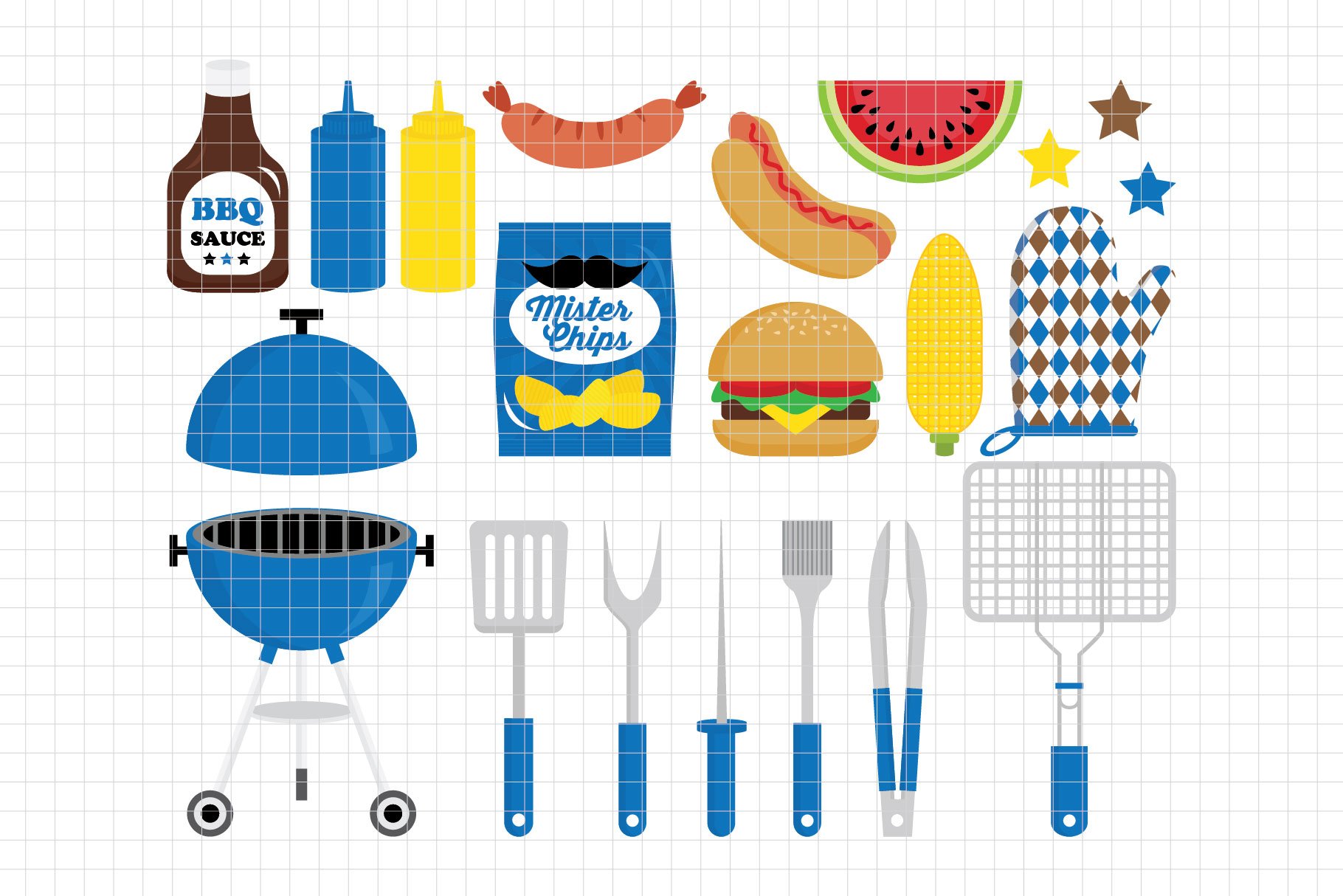 Barbeque Party Clipart (DC39B) cover image.