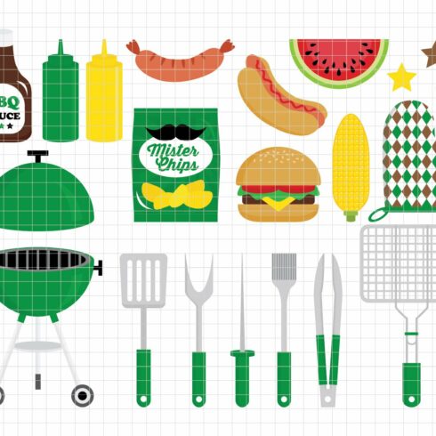 Barbeque Party Clipart (DC39C) cover image.
