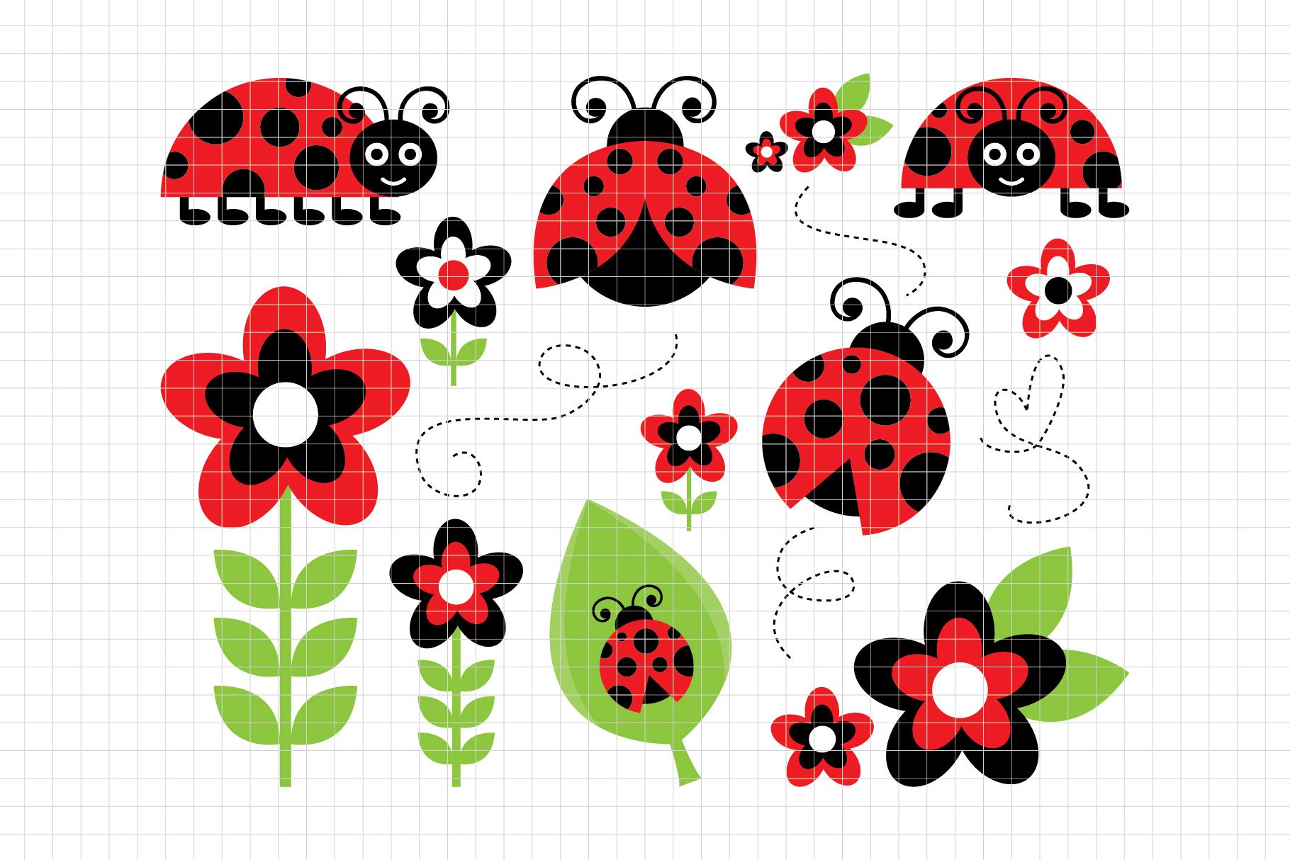 Lady Bugs Clipart (DC9) cover image.