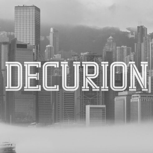 Decurion Typeface cover image.