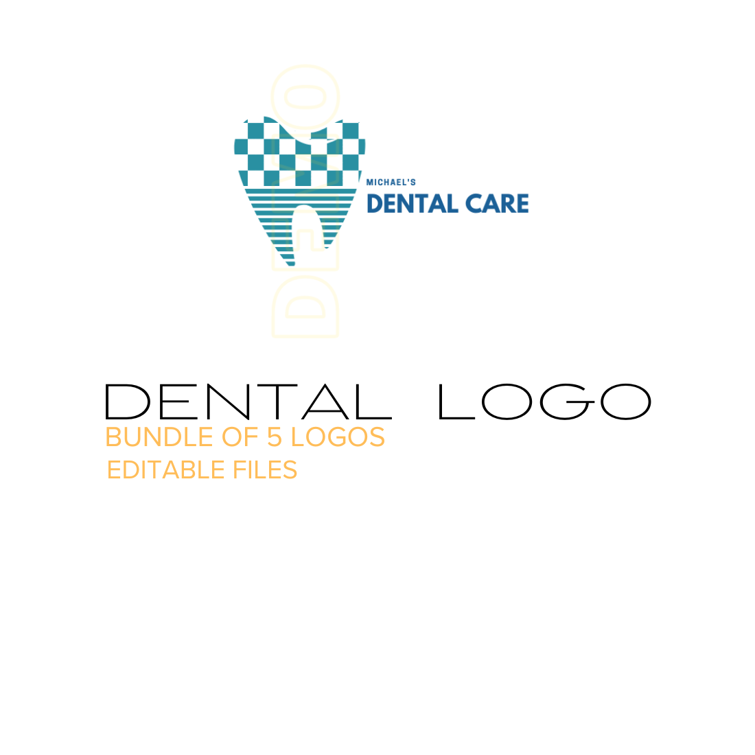 Logo Template for Dental Clinics preview image.