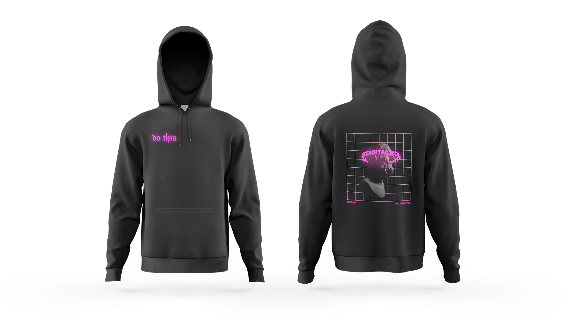 Purple hoodie online template