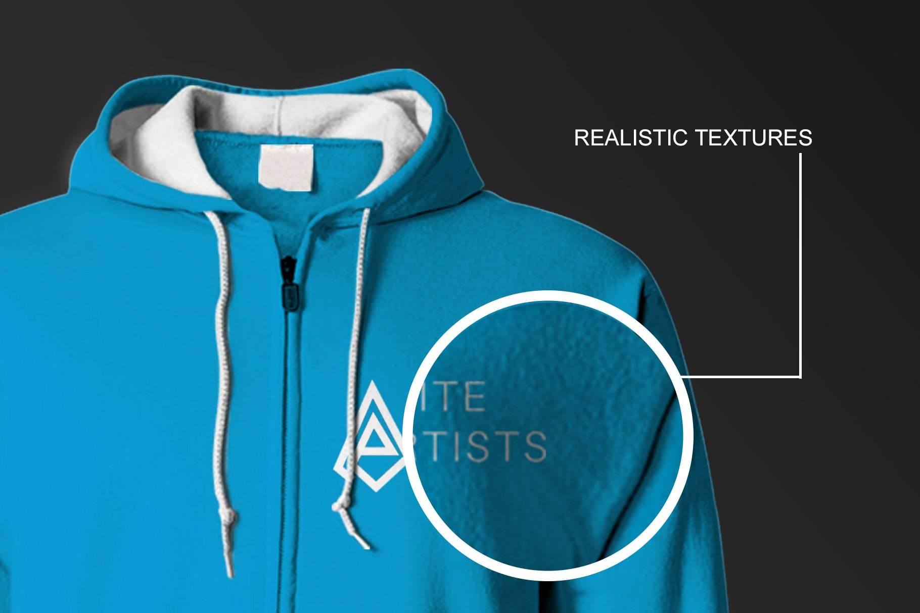 Zipped Hoodie Mock Up preview image.