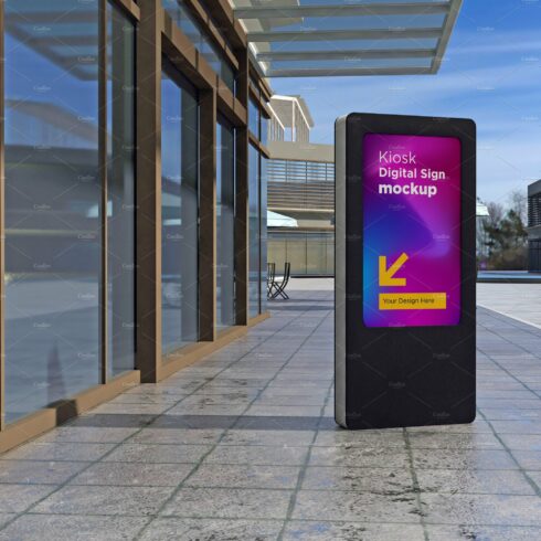 Kiosk Digital Sign Mockup cover image.