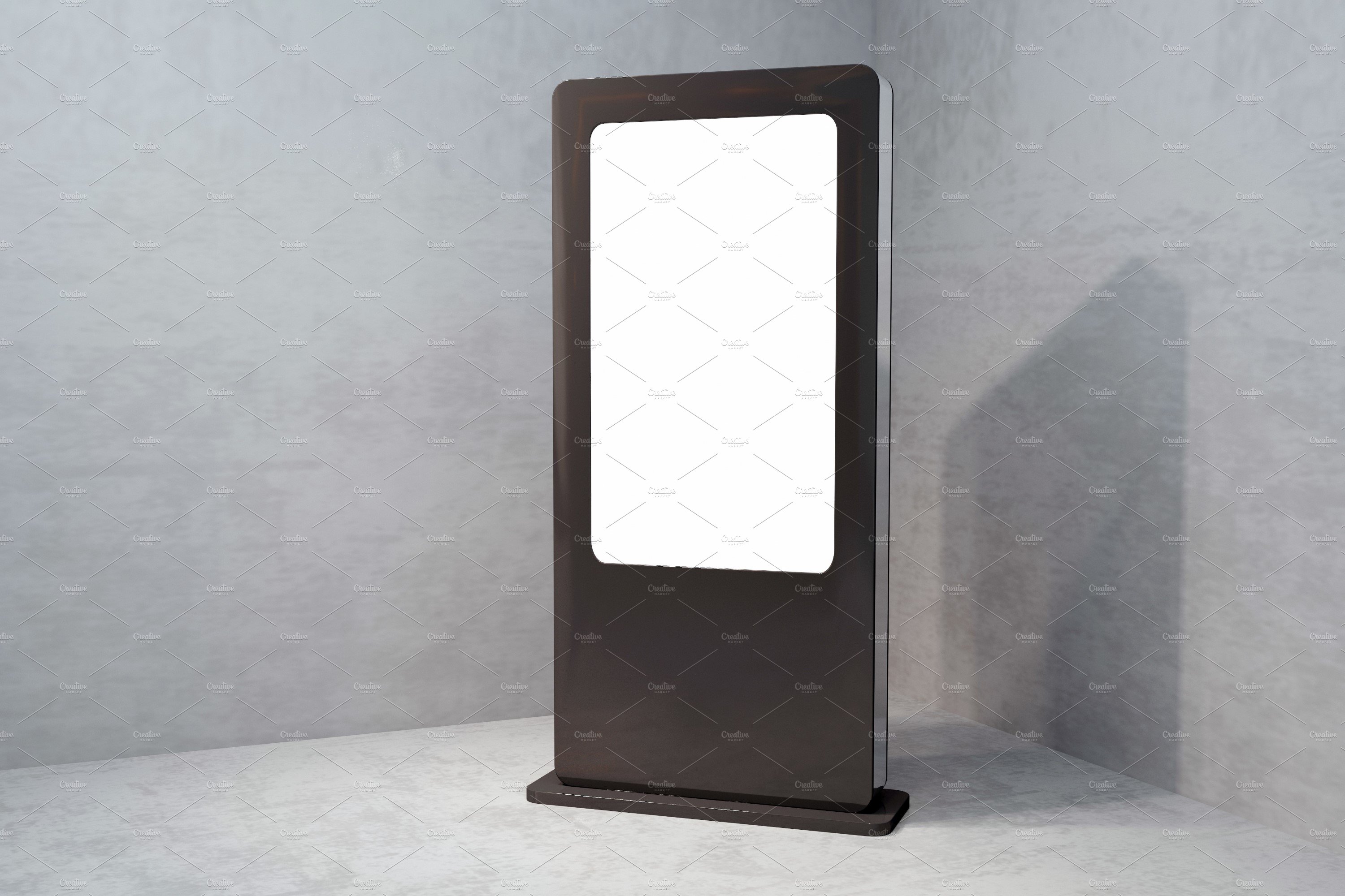 Kiosk Digital Sign Mockup preview image.