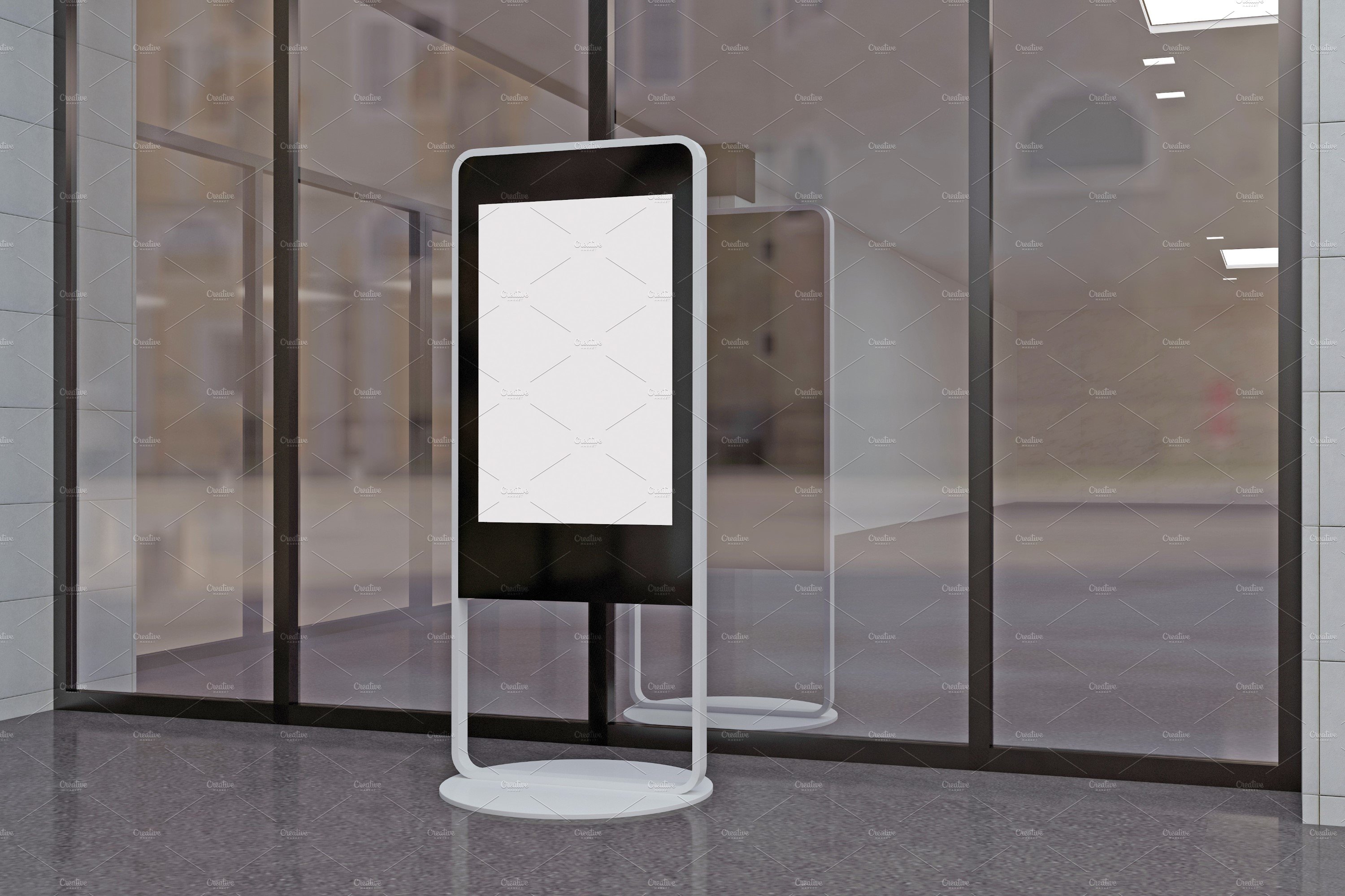 Kiosk Digital Sign Mockup preview image.