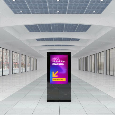 Kiosk Digital Sign Mockup cover image.