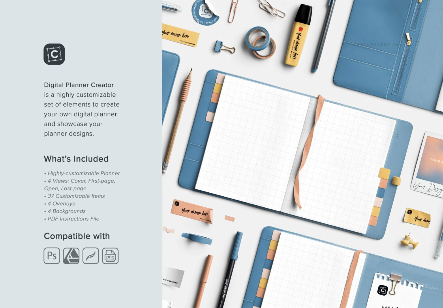 Azulejo Digital Planner Creator MasterBundles