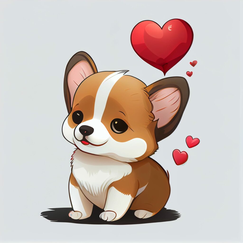 Cute Valentine Animals Midjourney Prompt - MasterBundles