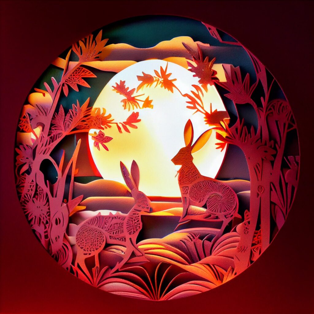 Papercut Art Seasonal Midjourney Prompt MasterBundles