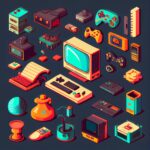 Pixel Video Game Designs Midjourney Prompt - MasterBundles