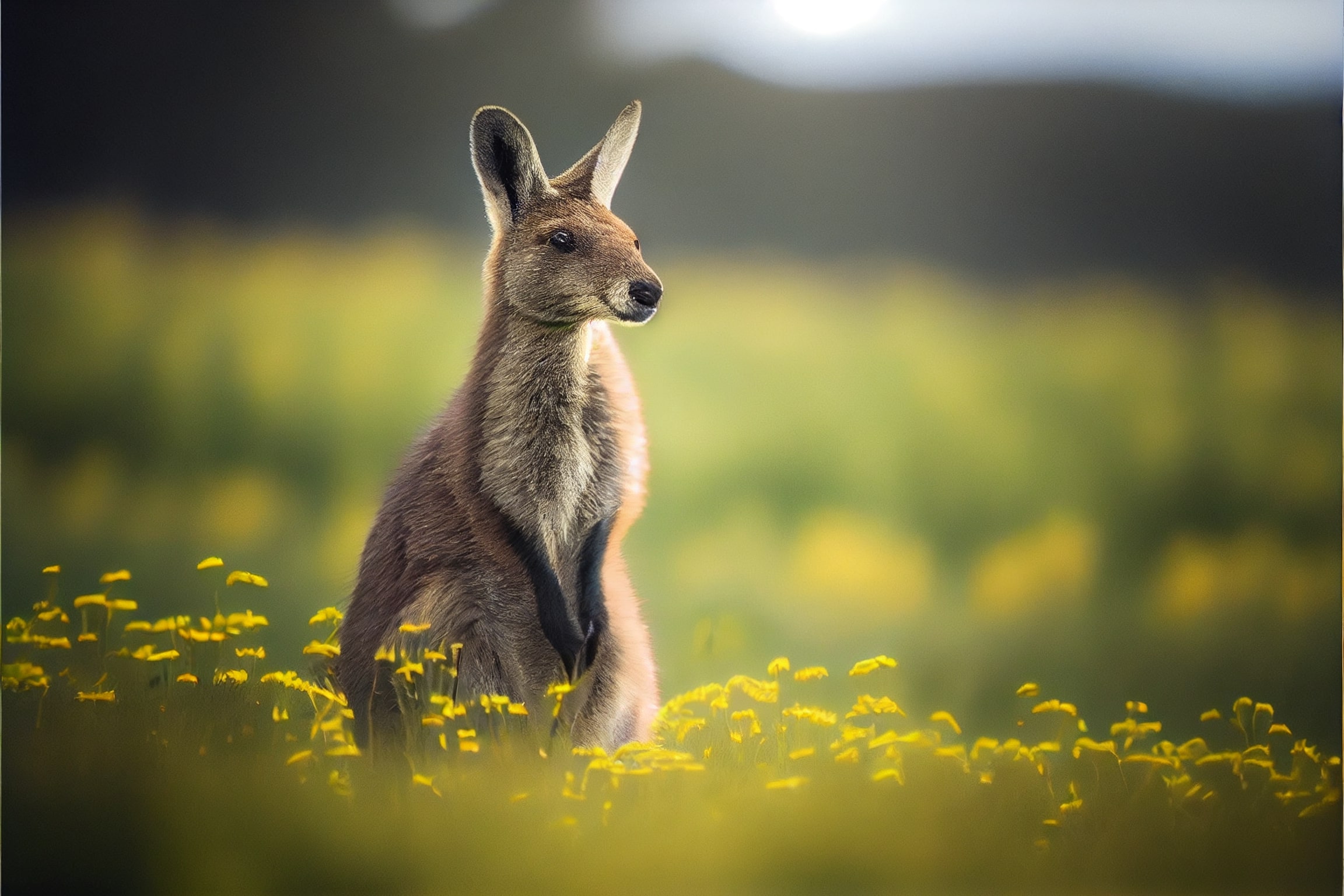 digitaldoodles realistic photography a wallaby in the green fie 309c8f63 2579 4094 be00 aca129cefd27 339