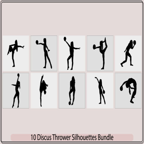 illustration discus thrower, discus thrower silhouettes,Myrons discus thrower,Black and white discus thrower silhouette cover image.