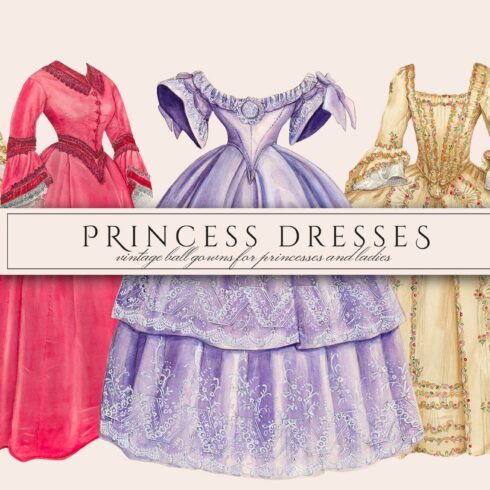 Vintage Princess Dresses Set cover image.