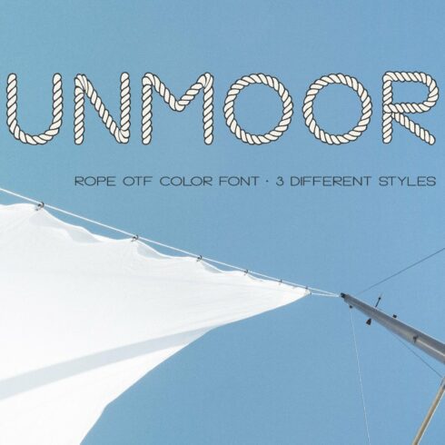 Unmoor - Color and Outline Rope Font cover image.