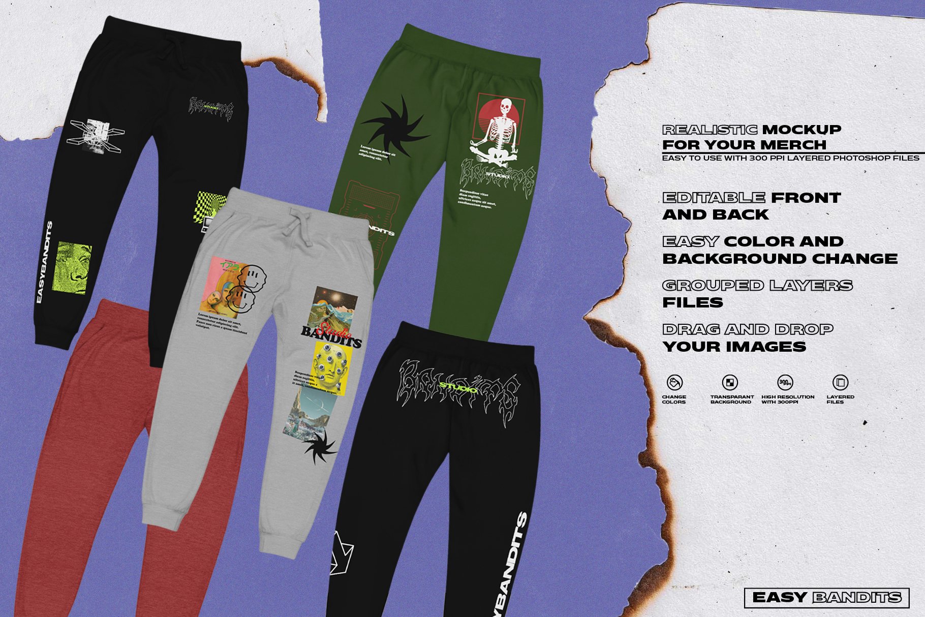 SWEATPANTS MOCKUP preview image.