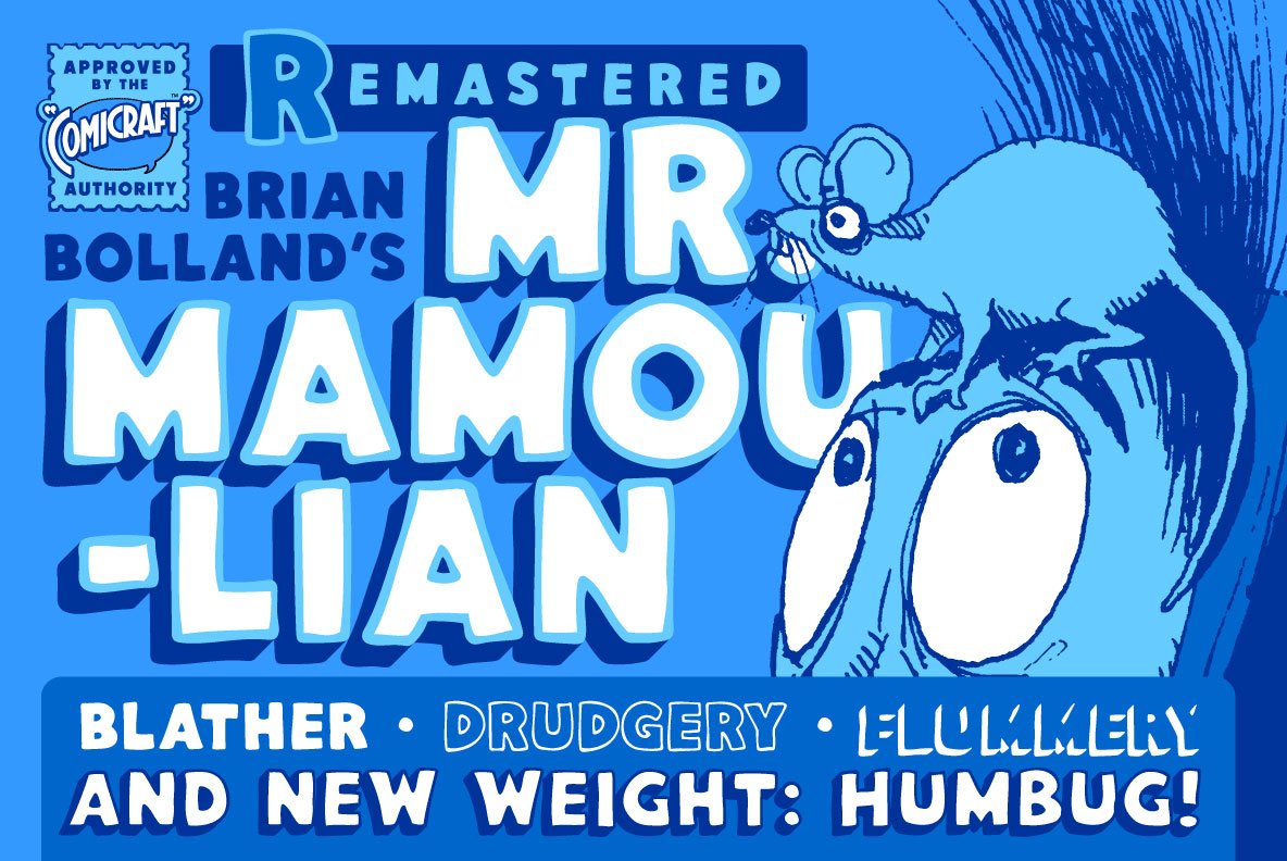 Mr. Mamoulian hand drawn title font cover image.