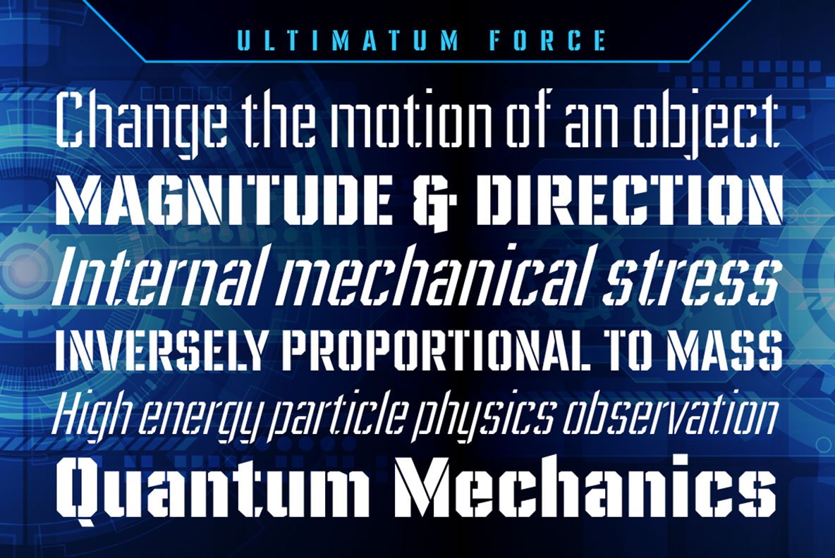 Ultimatum Force heavy duty stencil preview image.