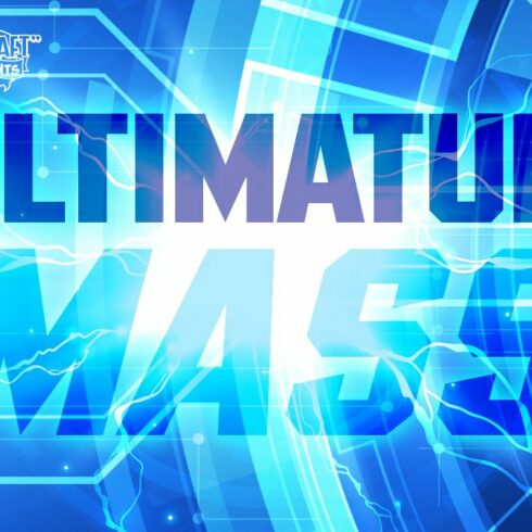 Ultimatum Mass industrial sport font cover image.