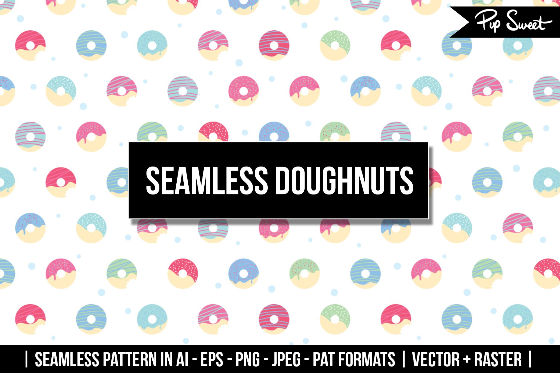 Seamless Doughnuts Vector cover image.