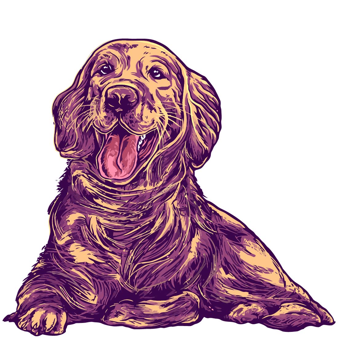 dog cocker spaniel puppy illustration 146