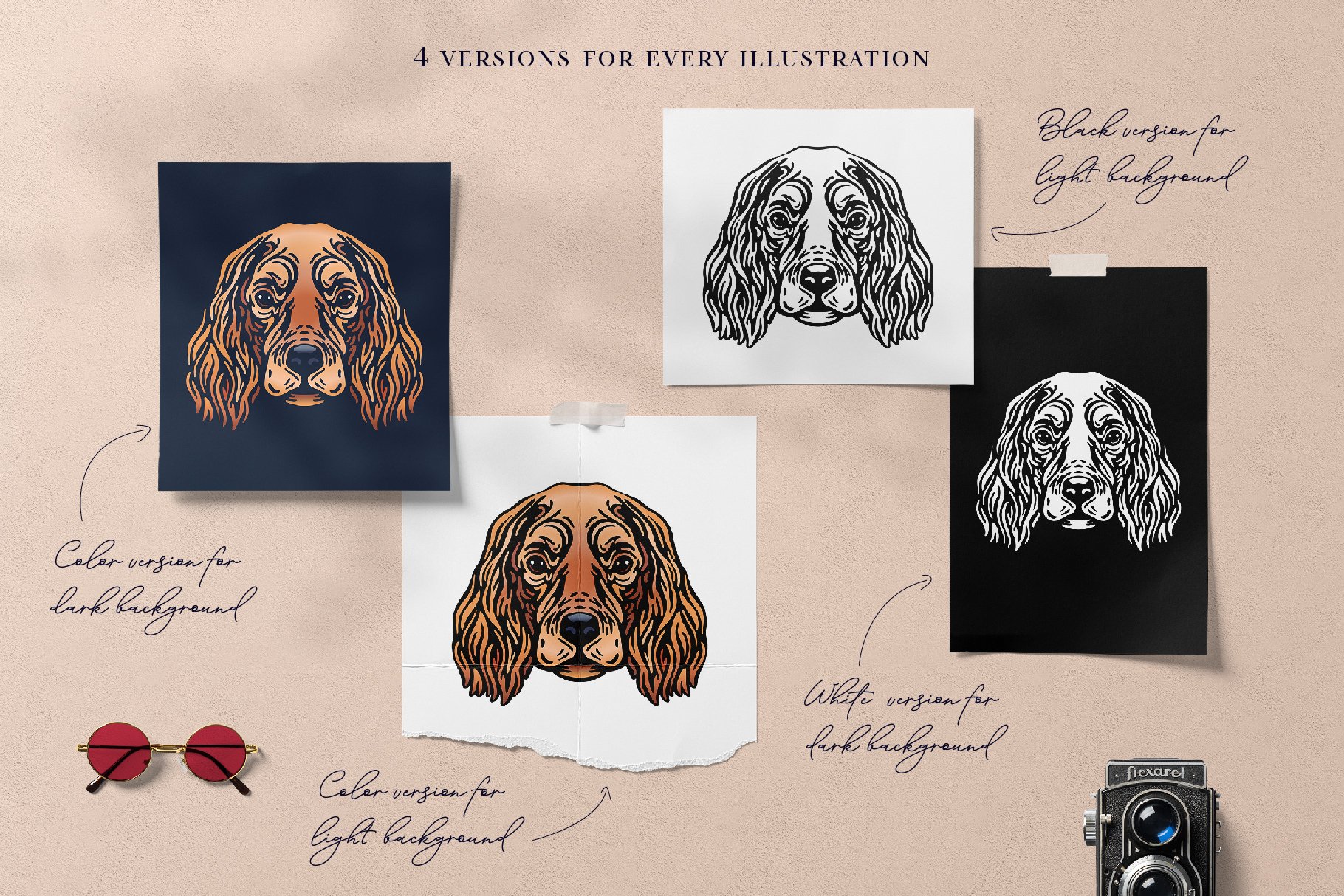 dog prtraits extras pets english cocker spaniel 46