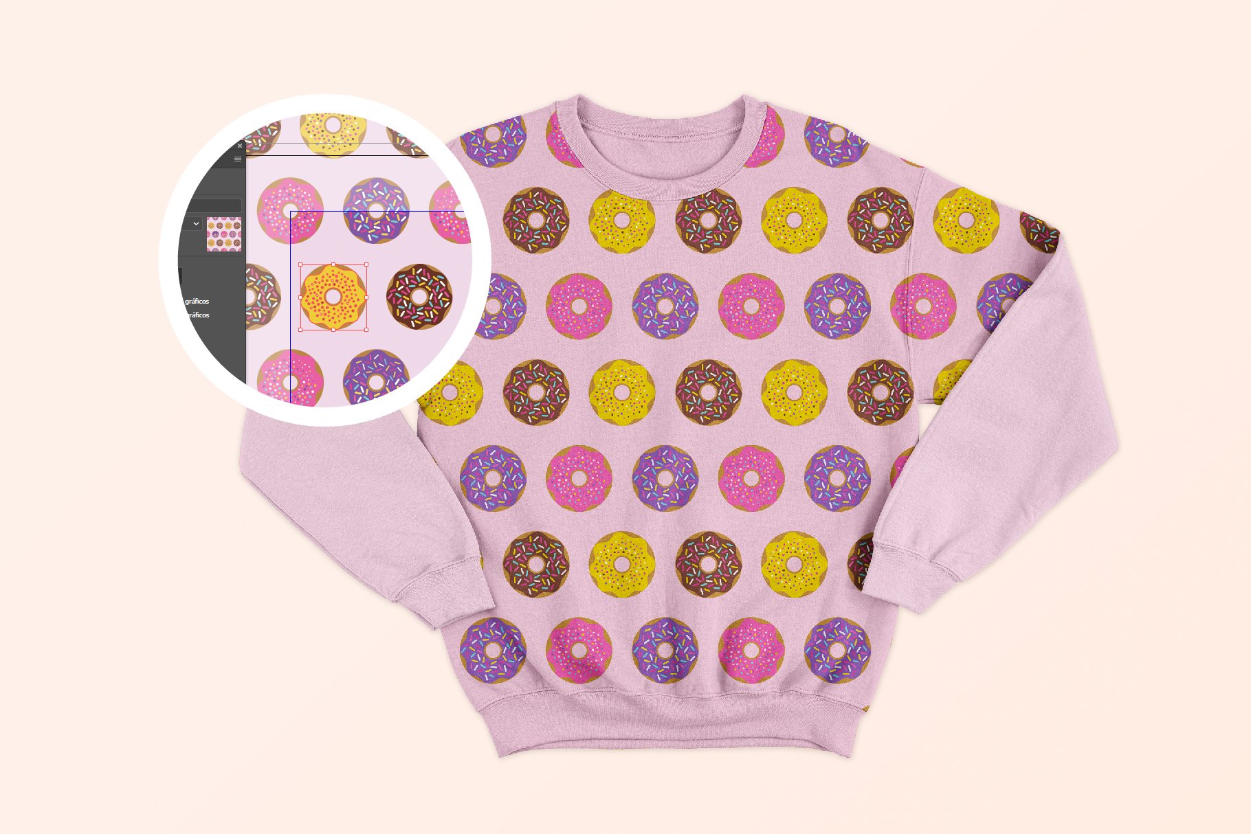 donut seamless pattern 04 282